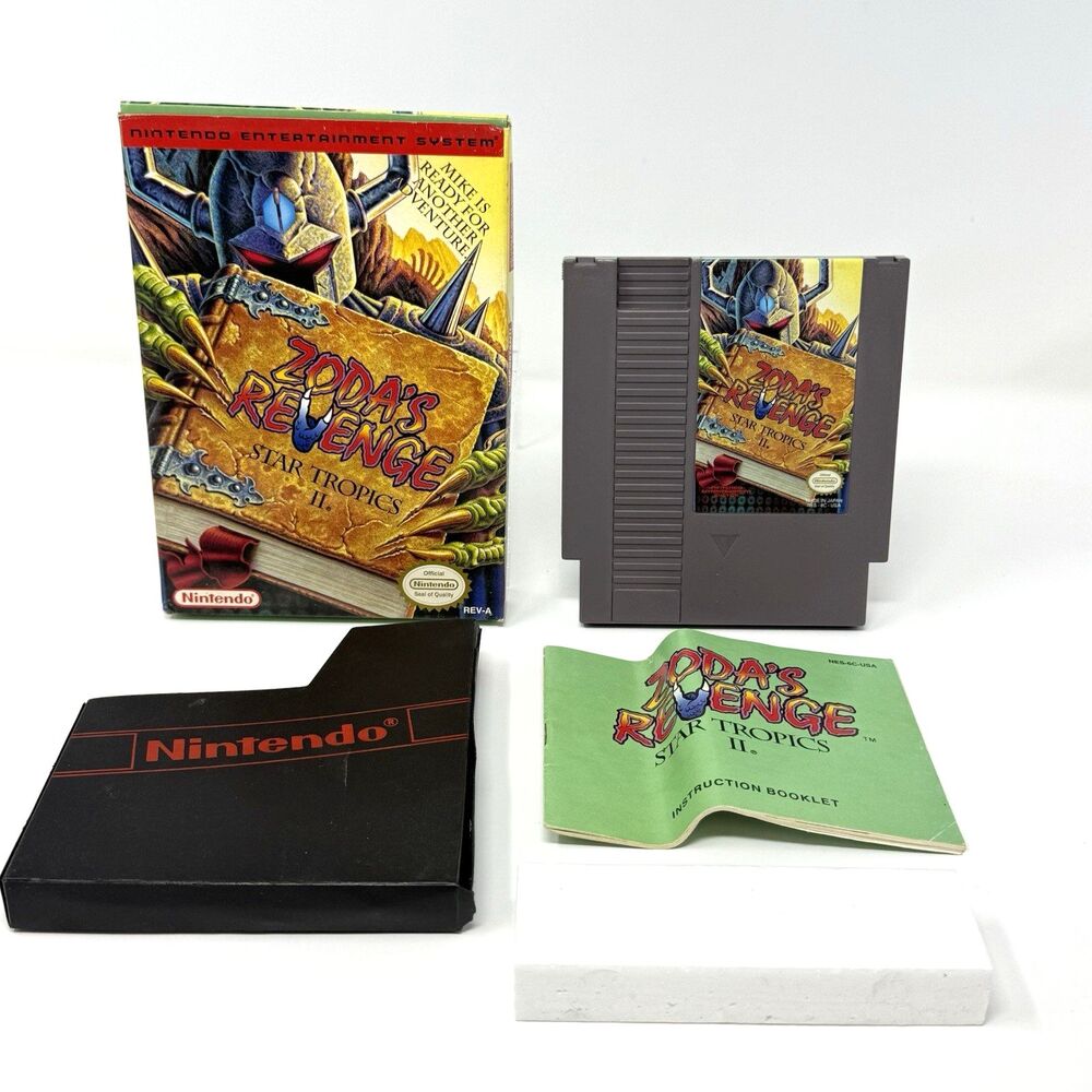 StarTropics 2 Zodas Revenge Nintendo NES Complete CIB Tested